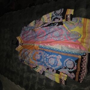 Colorful Baroque Print Jacket